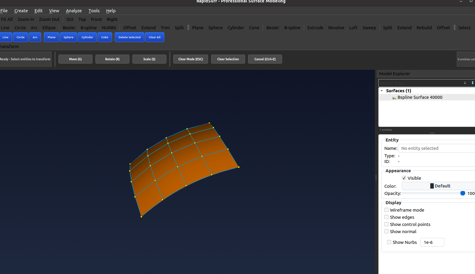Surface with UV Direction