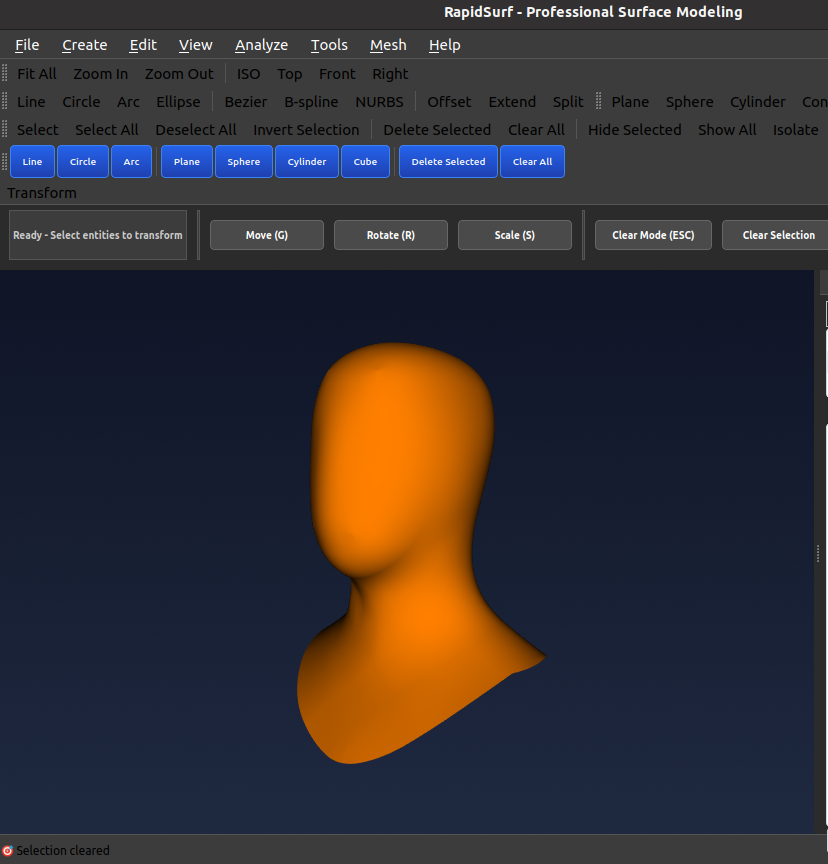 Head B-spline Surface