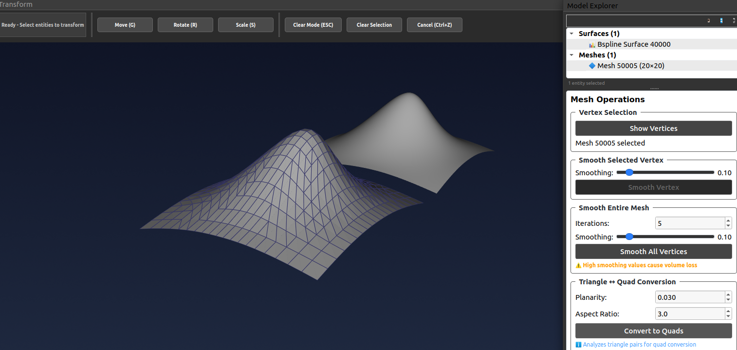 Triangle to Quad Conversion